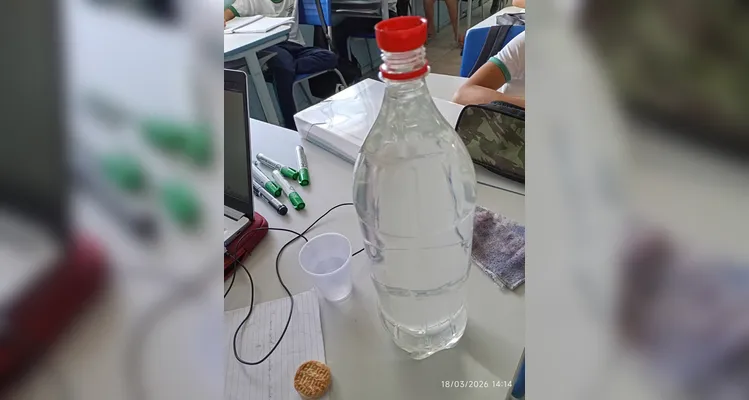 Confira os registros em sala de aula.