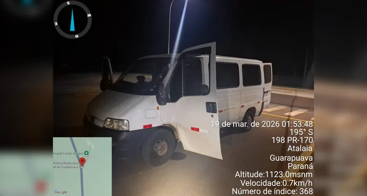 Motociclista sem CNH morre em colisão frontal com van na PR-170 em Pinhão