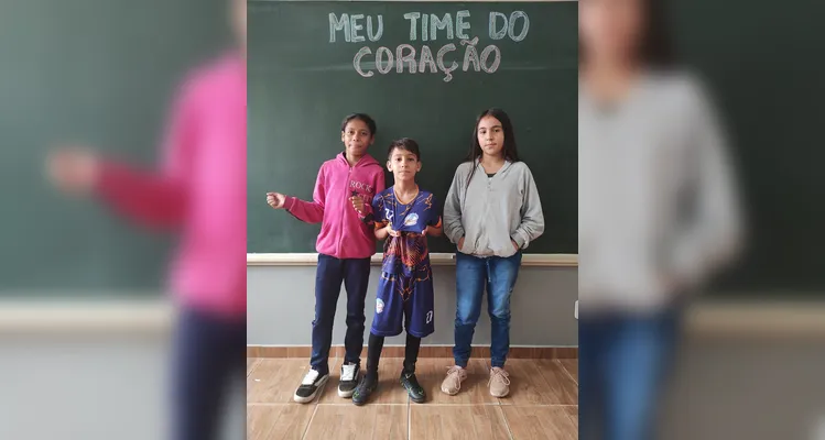 Confira a série de registros dos alunos/torcedores com a proposta 'Meu Time do Coração'.