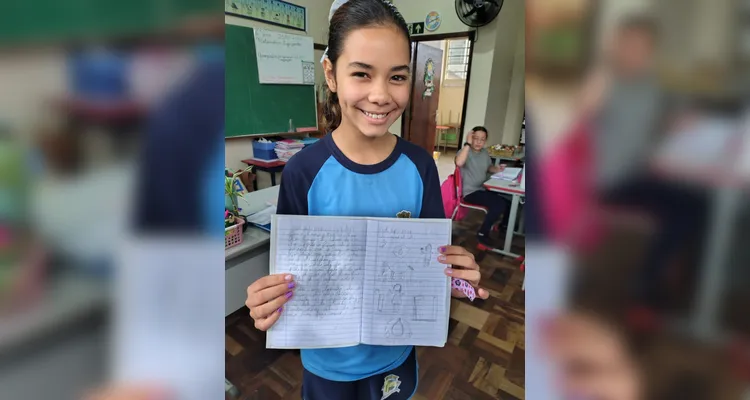 A classe assistiu ao conteúdo do Vamos Ler e realizou rodas de conversa sobre o uso consciente da água, seguidas da produção de desenhos representando diferentes formas de utilização no cotidiano,