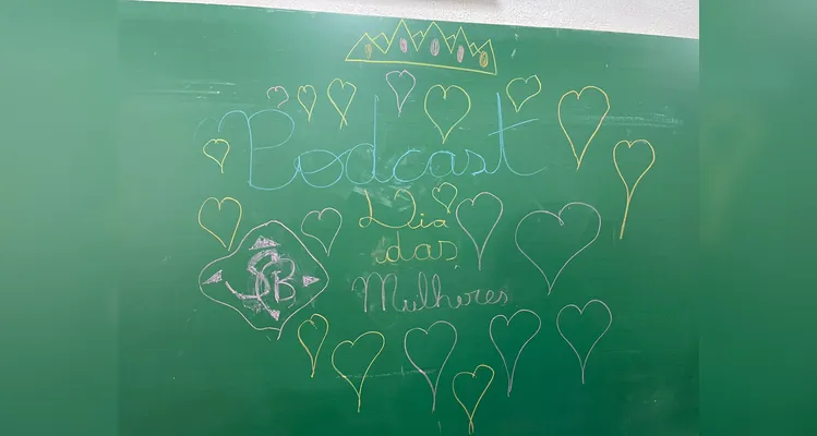 A turma assistiu a videoaula do Vamos Ler sobre o tema, ouviu um programa temático, confeccionou cartazes e por fim entrevistou duas mulheres da escola em seu próprio projeto de podcast.