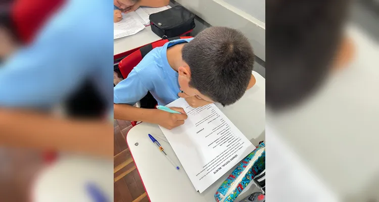 A turma também realizou extensas ações com o gênero textual bilhete.