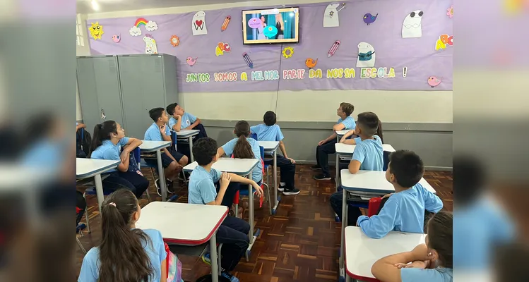 A turma teve como ponto de partida para seus estudos o trabalho com a videoaula do Vamos Ler em parceria com a MedVitae.