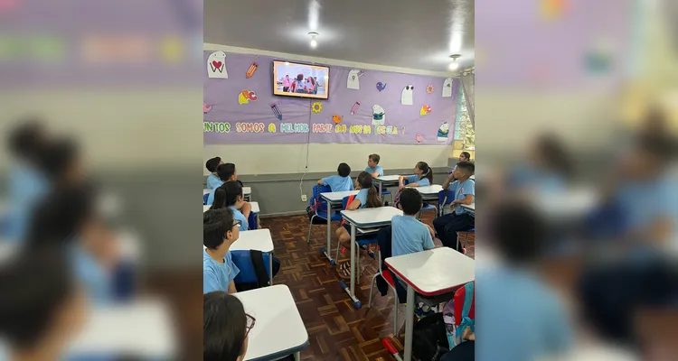 A turma teve como ponto de partida para seus estudos o trabalho com a videoaula do Vamos Ler em parceria com a MedVitae.