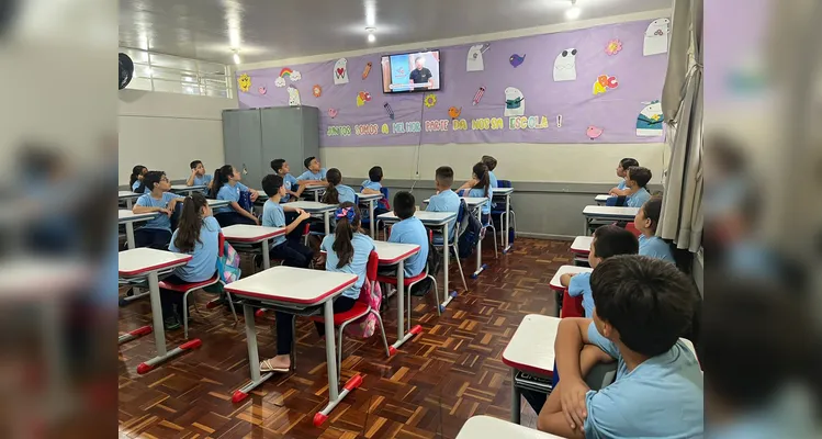 A turma teve como ponto de partida para seus estudos o trabalho com a videoaula do Vamos Ler em parceria com a MedVitae.