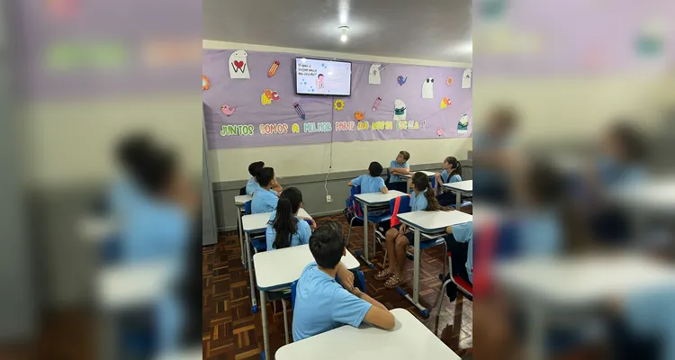 A turma teve como ponto de partida para seus estudos o trabalho com a videoaula do Vamos Ler em parceria com a MedVitae.
