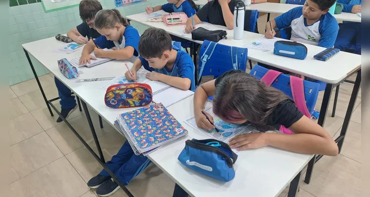 Confira os registros do amplo trabalho em sala de aula.