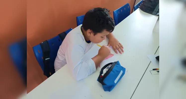 Confira os registros do trabalho em sala de aula.