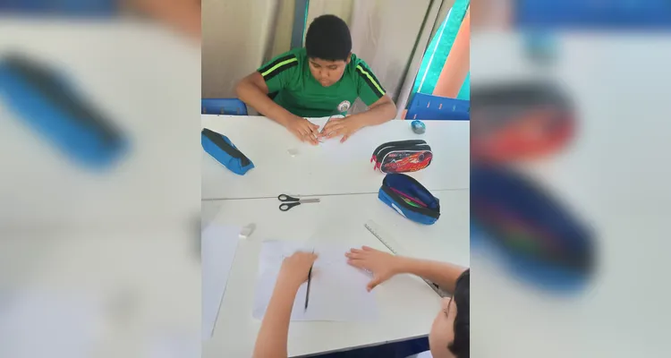 Confira os registros do trabalho em sala de aula.