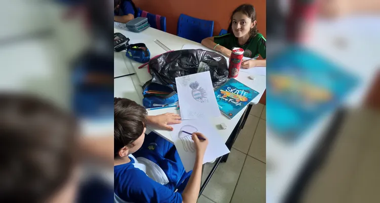 Confira os registros do trabalho em sala de aula.