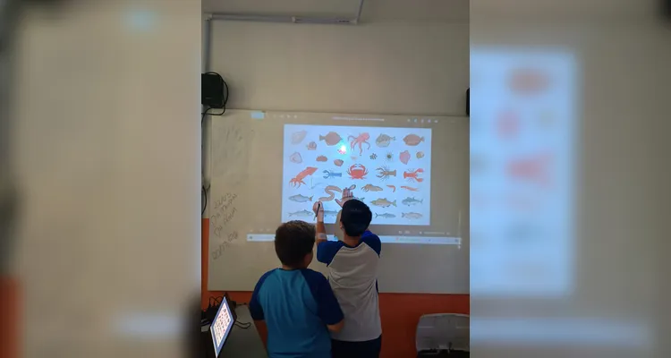 Confira os registros do trabalho em sala de aula.