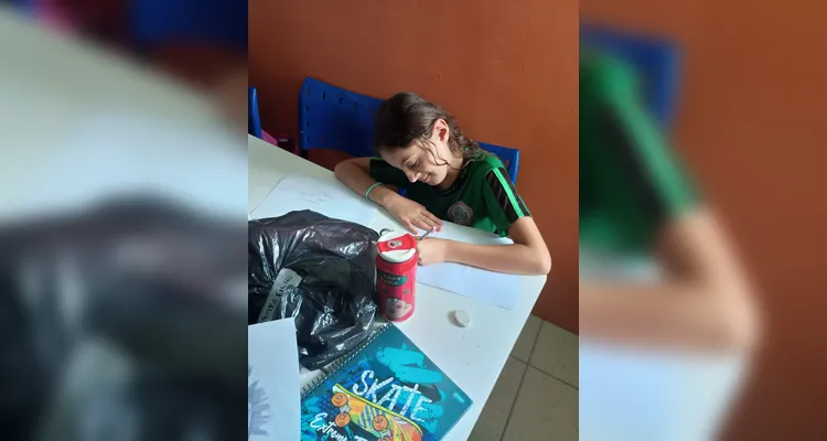 Confira os registros do trabalho em sala de aula.