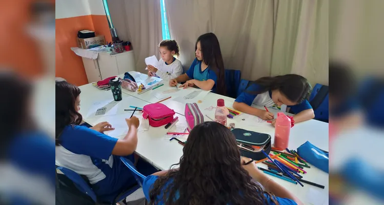 Confira os registros do trabalho em sala de aula.