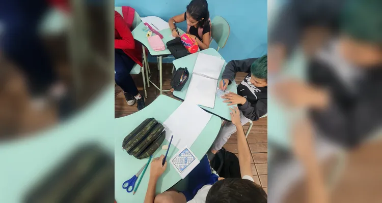 Confira a galeria do trabalho dos alunos em sala de aula.