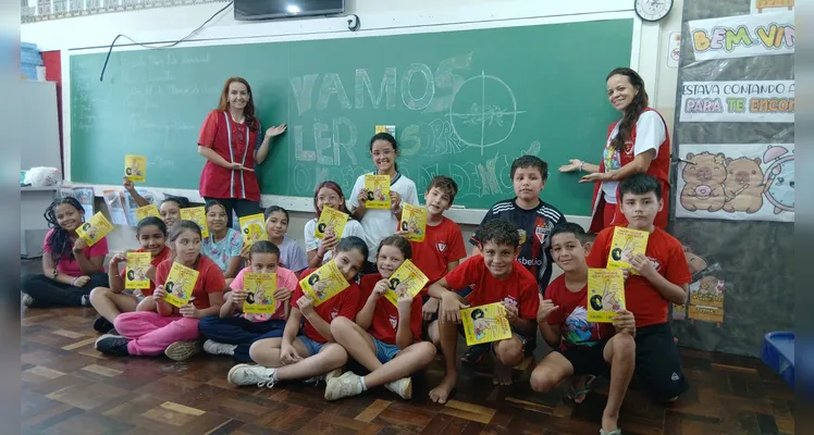 Confira a série de registros em sala de aula.