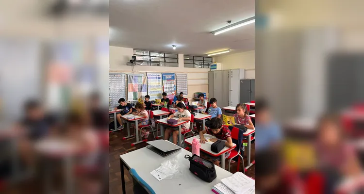 Confira a série de registros em sala de aula.