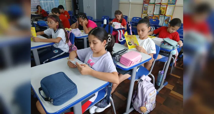 Confira a série de registros em sala de aula.