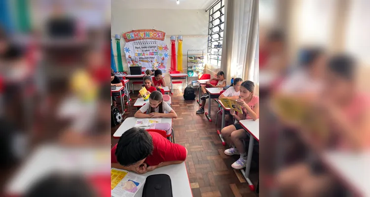 Confira a série de registros em sala de aula.