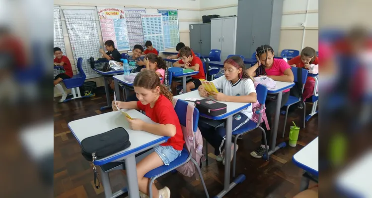 Confira a série de registros em sala de aula.