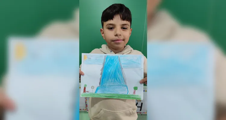 Como atividade, os alunos elaboraram desenhos sobre a importância da água para os seres humanos e a natureza.