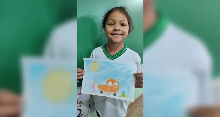 Como atividade, os alunos elaboraram desenhos sobre a importância da água para os seres humanos e a natureza.