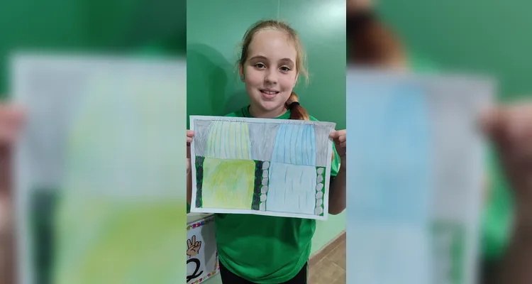 Como atividade, os alunos elaboraram desenhos sobre a importância da água para os seres humanos e a natureza.