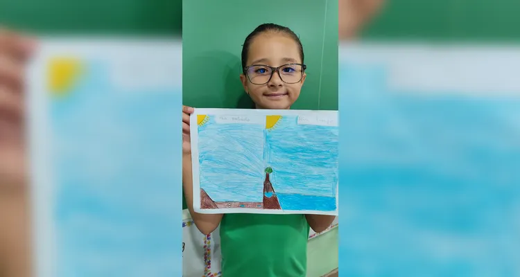 Como atividade, os alunos elaboraram desenhos sobre a importância da água para os seres humanos e a natureza.