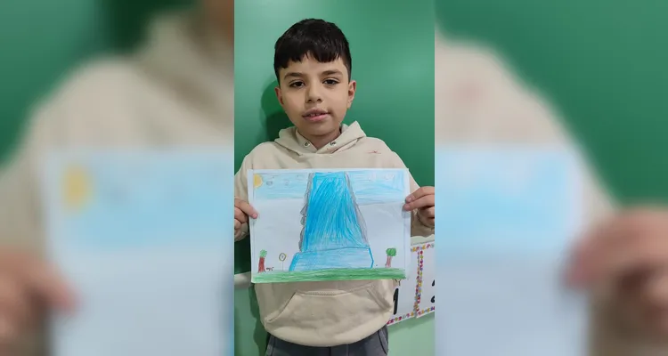 Como atividade, os alunos elaboraram desenhos sobre a importância da água para os seres humanos e a natureza.