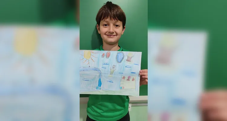 Como atividade, os alunos elaboraram desenhos sobre a importância da água para os seres humanos e a natureza.