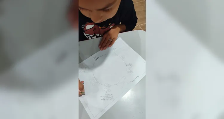 Como atividade, os alunos elaboraram desenhos sobre a importância da água para os seres humanos e a natureza.