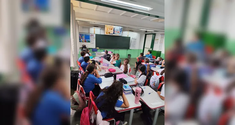 Confira os registros do trabalho em sala de aula.