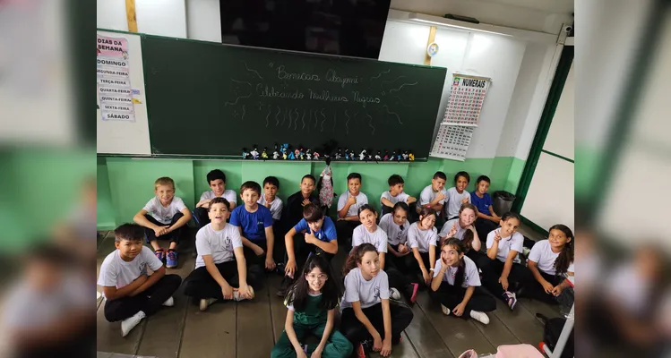 Confira os registros do trabalho em sala de aula.