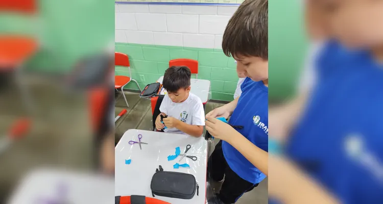 Confira os registros do trabalho em sala de aula.