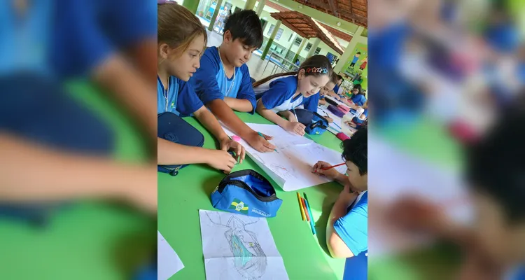 Veja a série de registros do amplo trabalho dos estudantes.