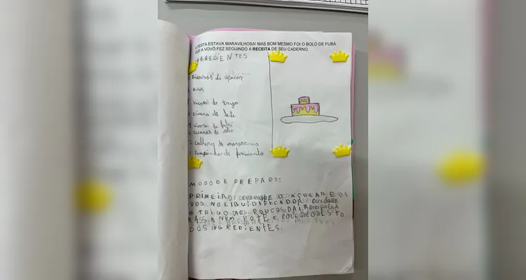 Confira os trabalhos e registros em sala de aula.