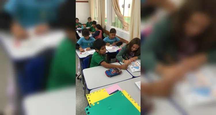 Confira os trabalhos e registros em sala de aula.