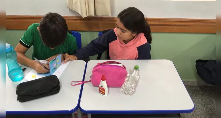 Confira os trabalhos e registros em sala de aula.