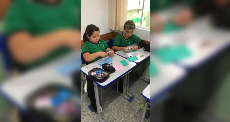 Confira os trabalhos e registros em sala de aula.