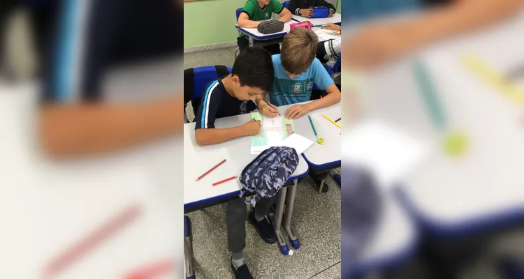Confira os trabalhos e registros em sala de aula.