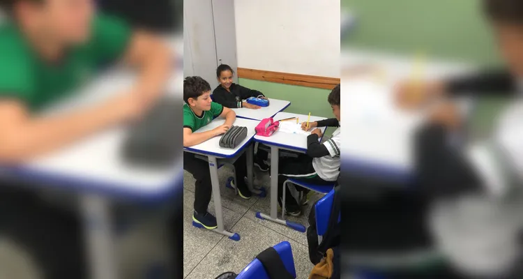 Confira os trabalhos e registros em sala de aula.