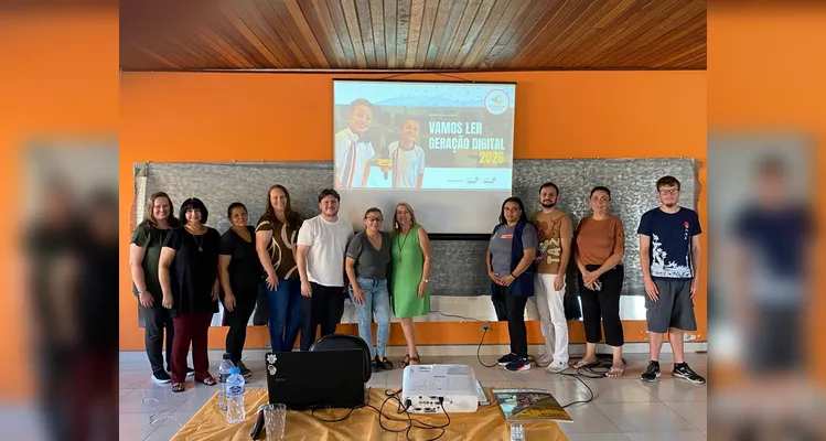 Durante a capacitação, os participantes tiveram acesso à metodologia do projeto, além de conhecerem as novidades e diretrizes para as ações desenvolvidas em 2026.