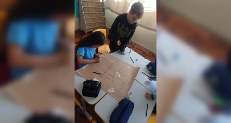 Confira os registros em sala de aula.