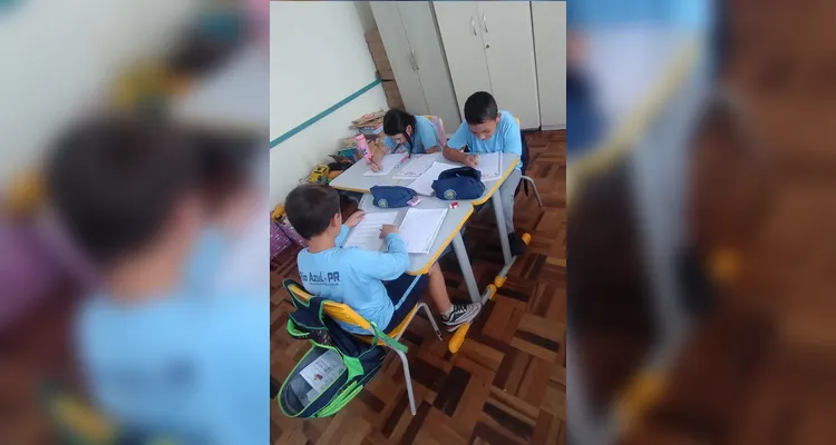 Confira os registros em sala de aula.