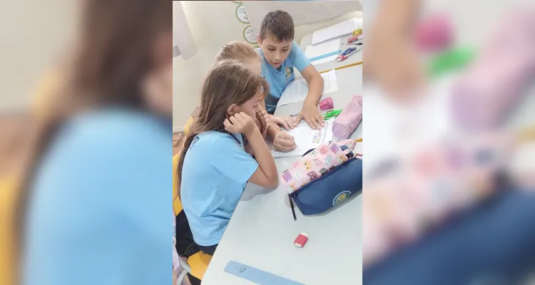 Confira os registros em sala de aula.