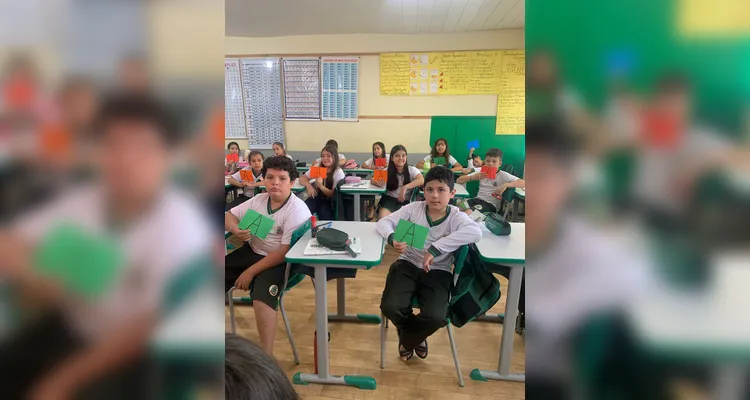 Confira a série de registros do amplo trabalho em sala de aula.