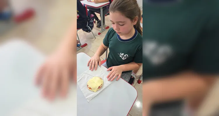 Como fechamento, os alunos confeccionaram pizzas utilizando ingredientes disponíveis em casa, integrando conteúdos como frações e unidades de medida.