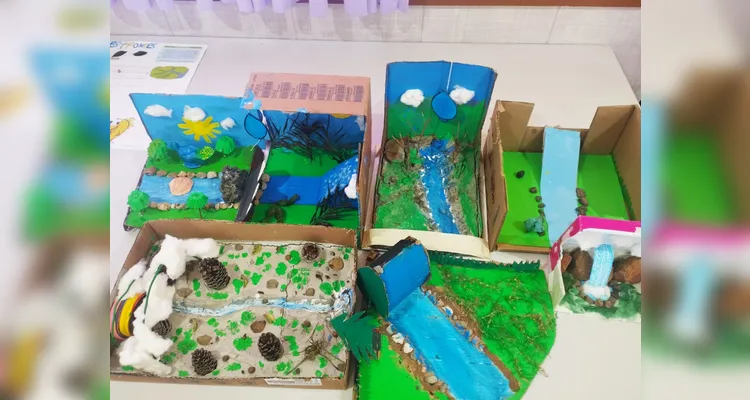 Veja como ficaram os trabalhos dos estudantes.