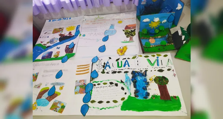 Veja como ficaram os trabalhos dos estudantes.