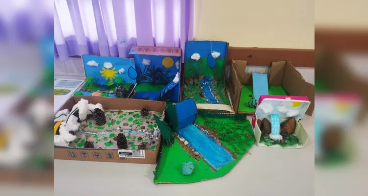 Veja como ficaram os trabalhos dos estudantes.