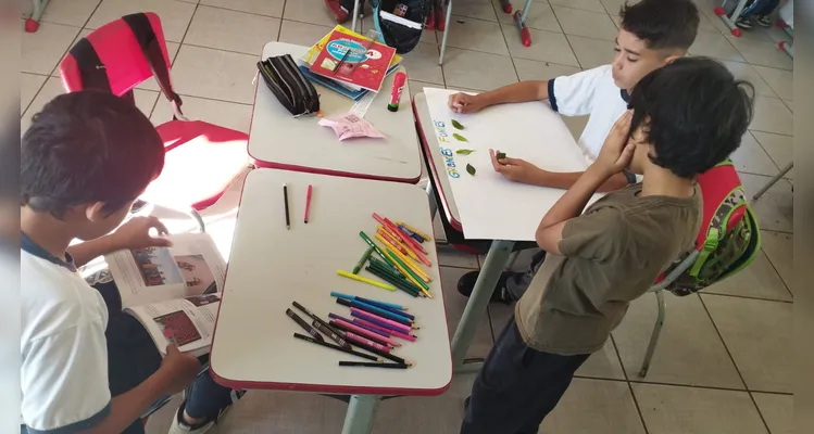 Veja como ficaram os trabalhos dos estudantes.